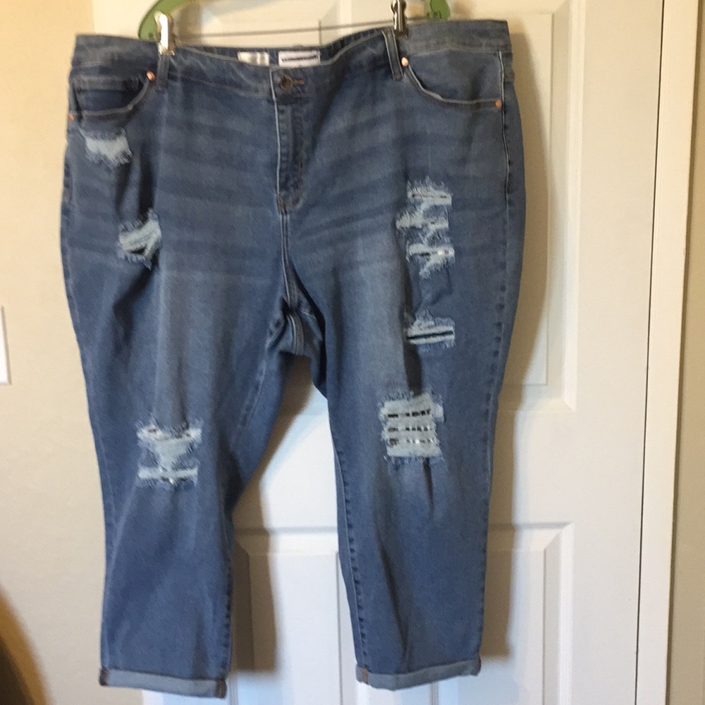 - Lane Bryant mid rise boyfriend plus size 28P new